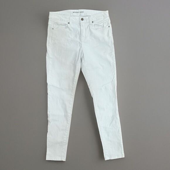 Michael Kors Skinny Ankle Denim Jeans White Women’s Size 6 - Picture 6 of 6